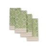 Sustainable Threads Hand Block Printed Napkins In Green