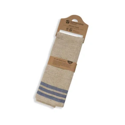 Sustainable Threads Handwoven Kora Cotton Kitchen Towels In Brown