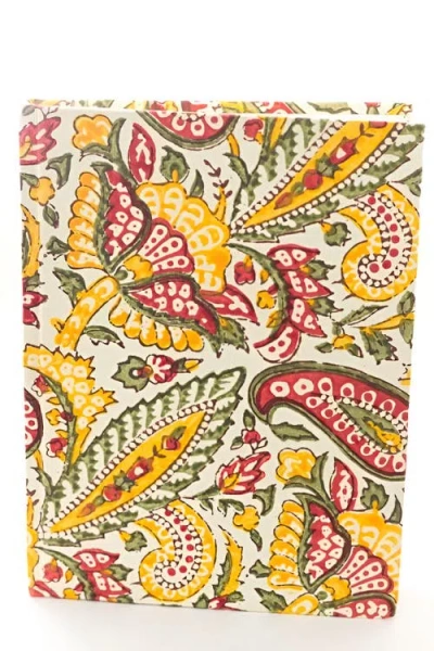 Sustainable Threads Hard Cover Journal In Paisley