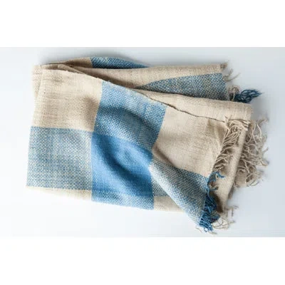 Sustainable Threads Indigo Border In Blue