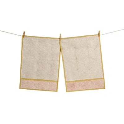 Sustainable Threads Kora Cotton Kitchen Towels In Nude