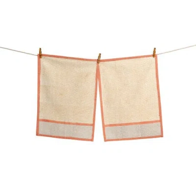 Sustainable Threads Kora Cotton Kitchen Towels In Brown
