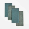 Sustainable Threads Palette Handwoven Cotton Napkins In Blue