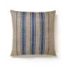 Sustainable Threads Striped Silk Pillow With Down-alternative Insert In Purple