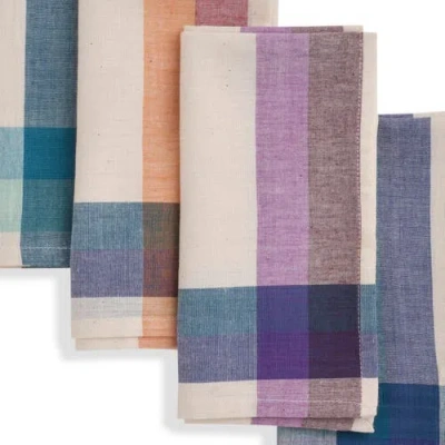 Sustainable Threads Yin Yang Handwoven Napkins In Brown