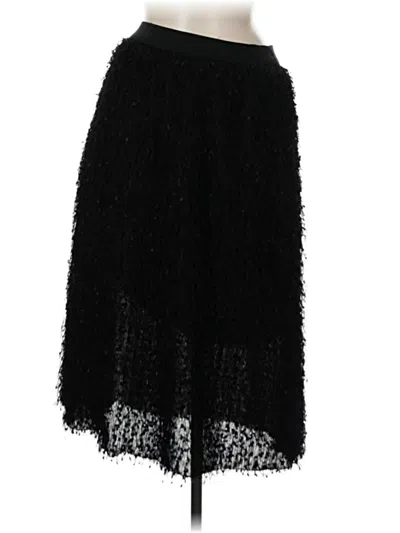 Pre-owned Susy Mix Formal Skirt In Black