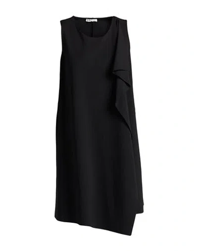 Susy-mix Susy Star By  Woman Midi Dress Black Size 3 Viscose, Polyamide, Elastane