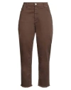 Susy-mix Susy Star By  Woman Pants Chocolate Brown Size 1 Cotton, Elastane