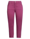 Susy-mix Susy Star By  Woman Pants Mauve Size 3 Cotton, Elastane
