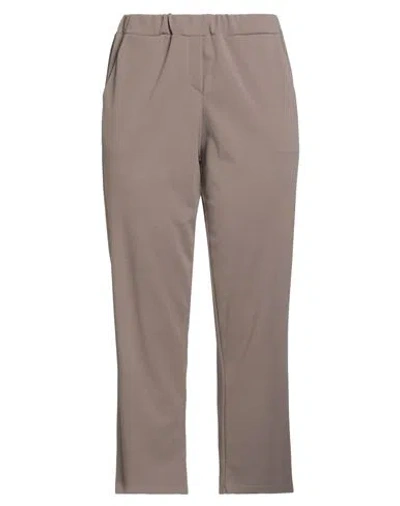 Susy-mix Susy Star By  Woman Pants Taupe Size 3 Polyester, Elastane In Gray