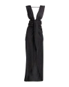Susy-mix Woman Maxi Dress Black Size M Polyester, Viscose, Metallic Fiber, Elastane In Black