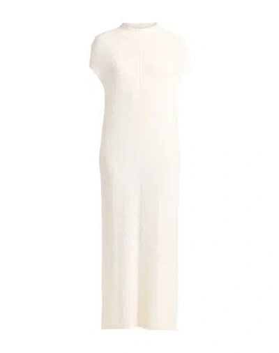 Susy-mix Woman Midi Dress Ivory Size Onesize Acrylic, Polyamide, Pbt - Polybutylene Terephthalate, W
