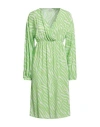 Susy-mix Woman Midi Dress Lime Green Size M/l Polyester In Green