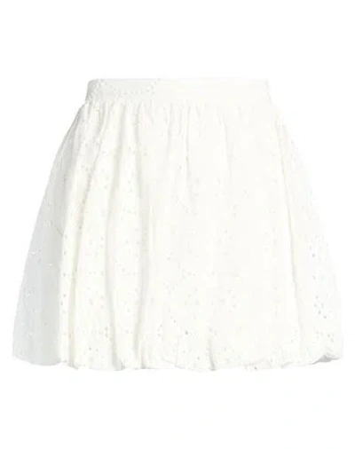 Susy-mix Woman Mini Skirt White Size S Cotton