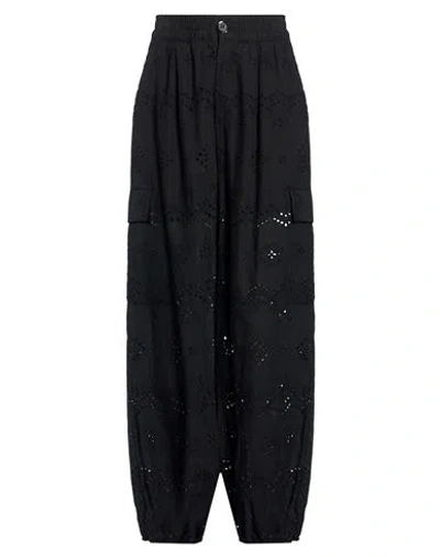 Susy-mix Woman Pants Black Size Xs Cotton