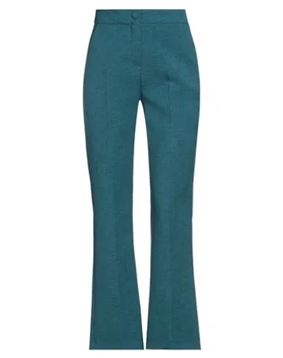 Susy-mix Woman Pants Deep Jade Size Xs Polyester In Green