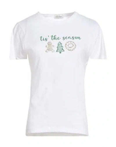 Susy-mix Woman T-shirt White Size Onesize Cotton