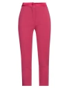 Susy-mix Woman Pants Magenta Size L Polyester, Elastane In Magenta