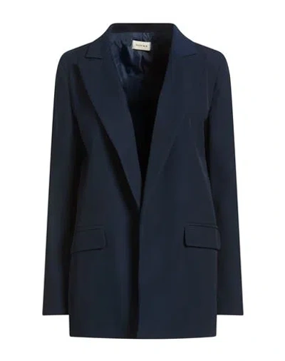 Susy-mix Woman Blazer Navy Size M Polyester, Elastane In Blue