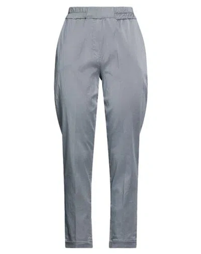 Susy-mix Woman Pants Grey Size 4 Cotton, Elastane In Gray