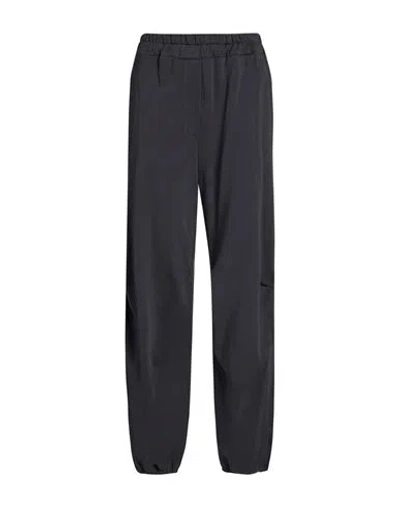 Susy-mix Woman Pants Lead Size M Cotton In Black