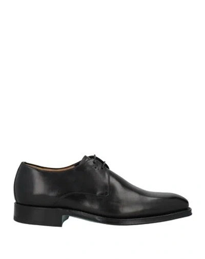 Sutor Mantellassi Man Lace-up Shoes Black Size 6.5 Leather In Multi