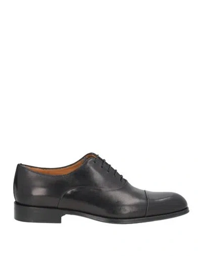 Sutor Mantellassi Man Lace-up Shoes Black Size 7 Leather