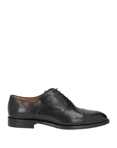 Sutor Mantellassi Man Lace-up Shoes Black Size 7.5 Leather