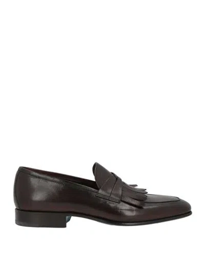 Sutor Mantellassi Man Loafers Dark Brown Size 6 Leather