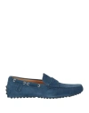 Sutor Mantellassi Man Loafers Slate Blue Size 7.5 Soft Leather