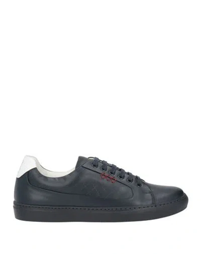 Sutor Mantellassi Man Sneakers Midnight Blue Size 7.5 Leather