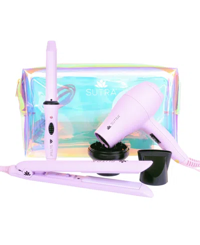 Sutra Beauty 3-pc. Jetsetter Dryer, Straightener And Curler Trio Set In Purple