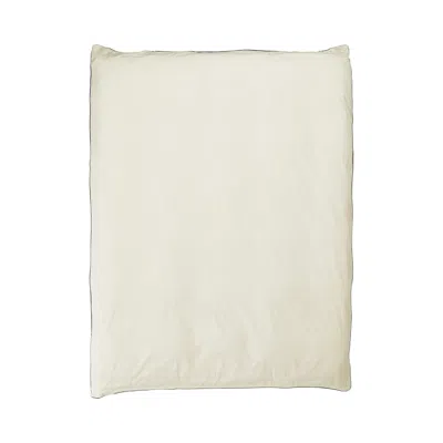 Sutram Black / Neutrals / White Queen Duvet In Contrast Edge, Canvas With Cinder In Black/white