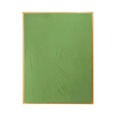 Sutram Green Single Fitted Sheet In Apple