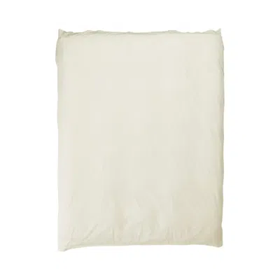 Sutram Neutrals / White Single Duvet Cover In Canvas