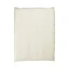 Sutram Neutrals / White Single Duvet Cover In Contrast Edge - Canvas With Cinder Piping In White