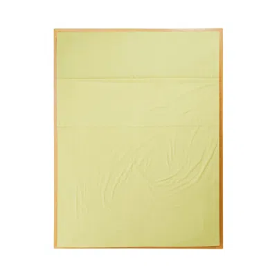 Sutram Neutrals / Yellow / Orange Single Flat Sheet In Sulphur In Yellow/orange