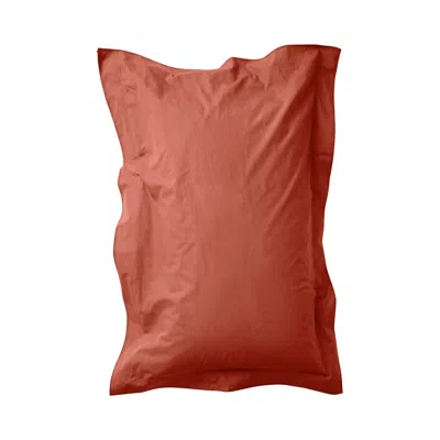 Sutram Pillowcase Pair In Ochre Red In Orange