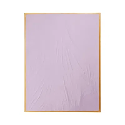 Sutram Pink / Purple / Grey Single Fitted Sheet In Lilac In Pink/purple/grey