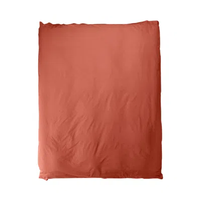 Sutram Single Duvet Cover In Ochre Red In Orange