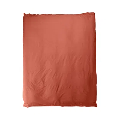 Sutram Single Duvet Cover In Ochre Red