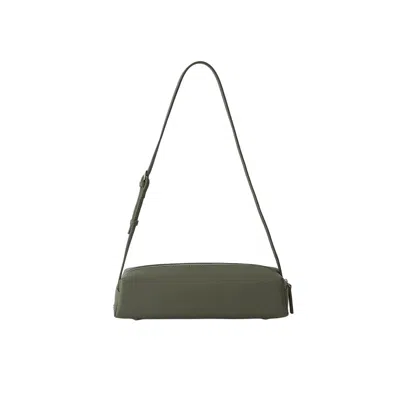 Suud Collection Women's Green Khaki Mervie Baguette Bag