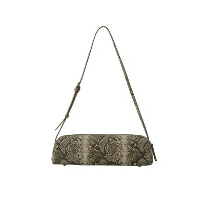 Suud Collection Women's Mervie Snake Print Baguette Bag