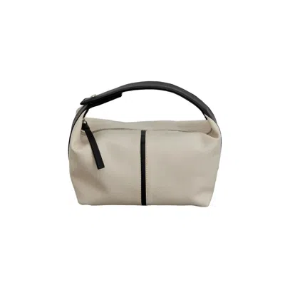 Suud Collection Women's Neutrals Cream Archi Canvas Handbag In White