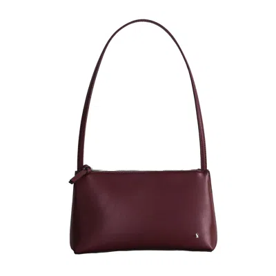 Suud Collection Women's Red Burgundy Ivy Leather Bag