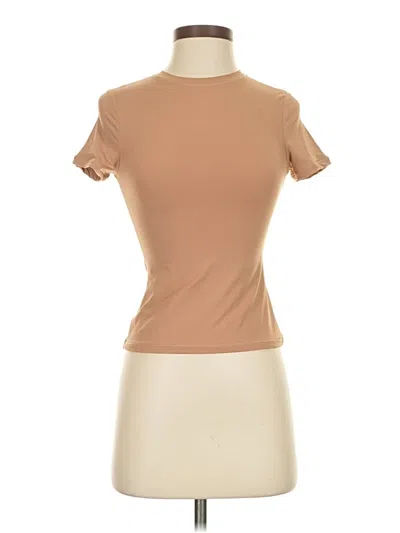 Pre-owned Suuksess Short Sleeve Turtleneck In Brown