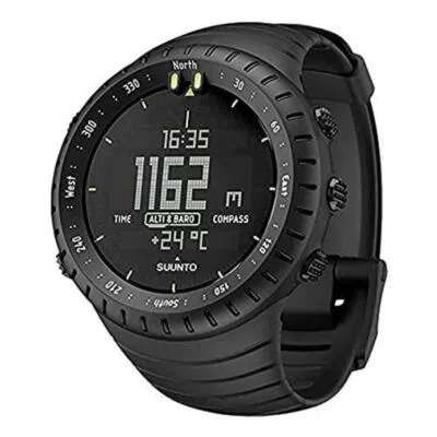 Pre-owned Suunto Core All Black Outdoor Watch With Altimeter Barometer Compass Ss014279010