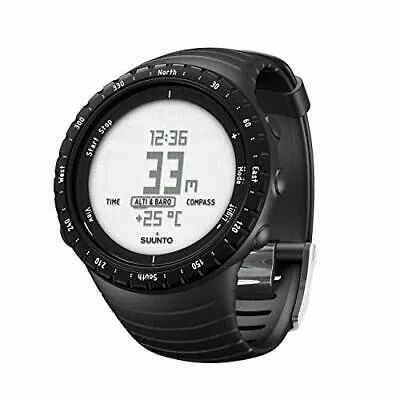 Pre-owned Suunto Core Ss014809000 Regular Black 3atm Azimuth Altitude Atmosphere Depth
