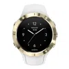 Suunto Spartan Trainer Gold Tone Bezel White Strap Men's Watch Ss023426000 In Multi