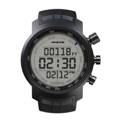 Pre-owned Suunto Unisex Ss018732000 Sapphire Elementum Terra Rubber Black Watch